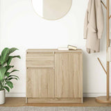 Sideboard with drawer sonoma oak 71x35x65 cm engineered wood