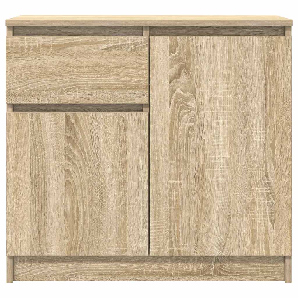 Sideboard with drawer sonoma oak 71x35x65 cm engineered wood