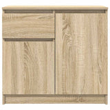 Sideboard with drawer sonoma oak 71x35x65 cm engineered wood