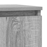 Sideboard with drawer sonoma gray 71x35x65 cm engineered wood