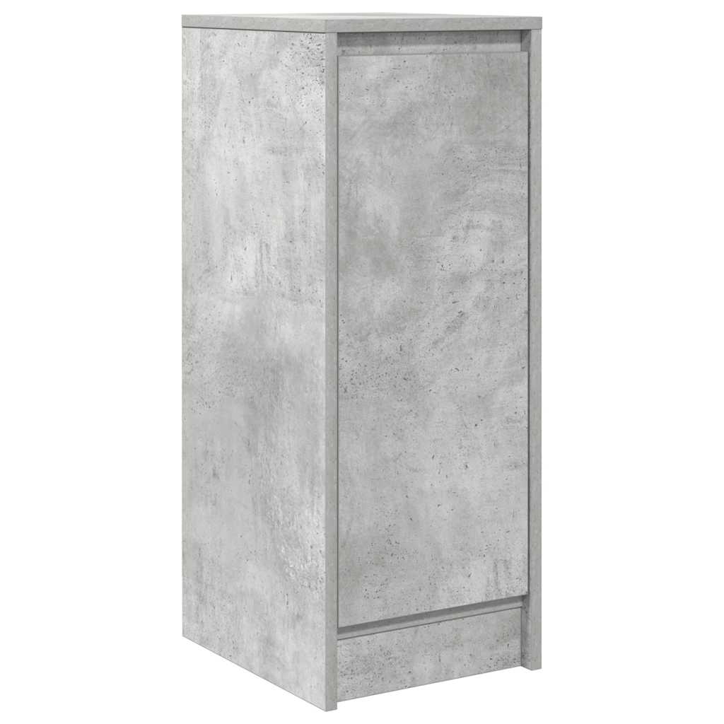 Concrete gray sideboard 29.5x34x76 cm engineered wood