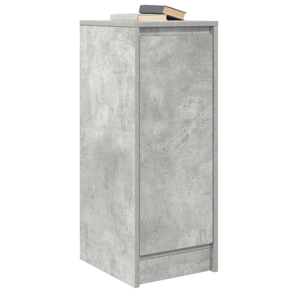 Concrete gray sideboard 29.5x34x76 cm engineered wood