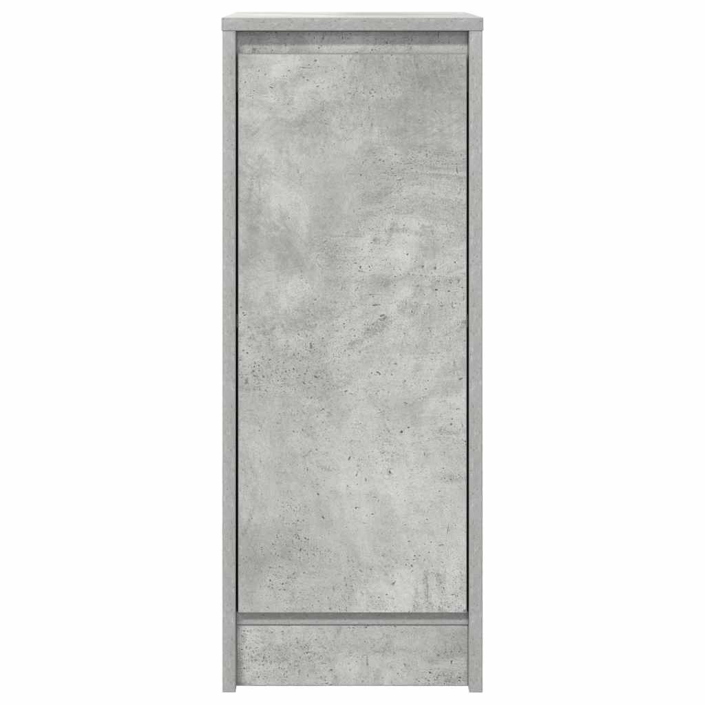 Concrete gray sideboard 29.5x34x76 cm engineered wood