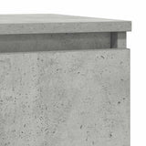 Concrete gray sideboard 29.5x34x76 cm engineered wood