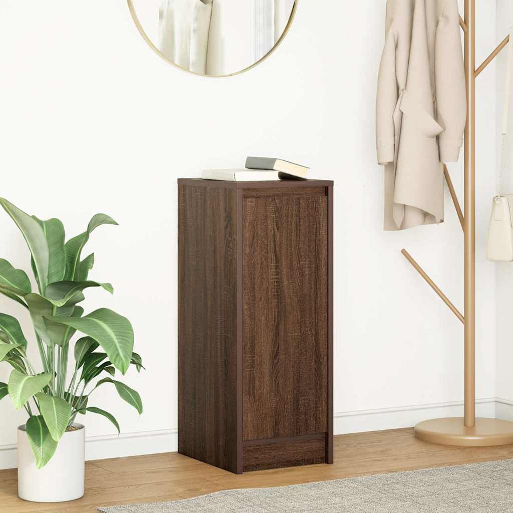 Brown oak sideboard 29.5x34x76 cm engineered wood