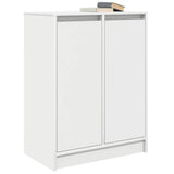 White sideboard 57x34x76 cm engineered wood