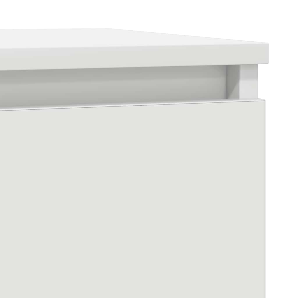 White sideboard 57x34x76 cm engineered wood