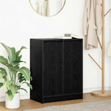 Black oak sideboard 57x34x76 cm engineered wood