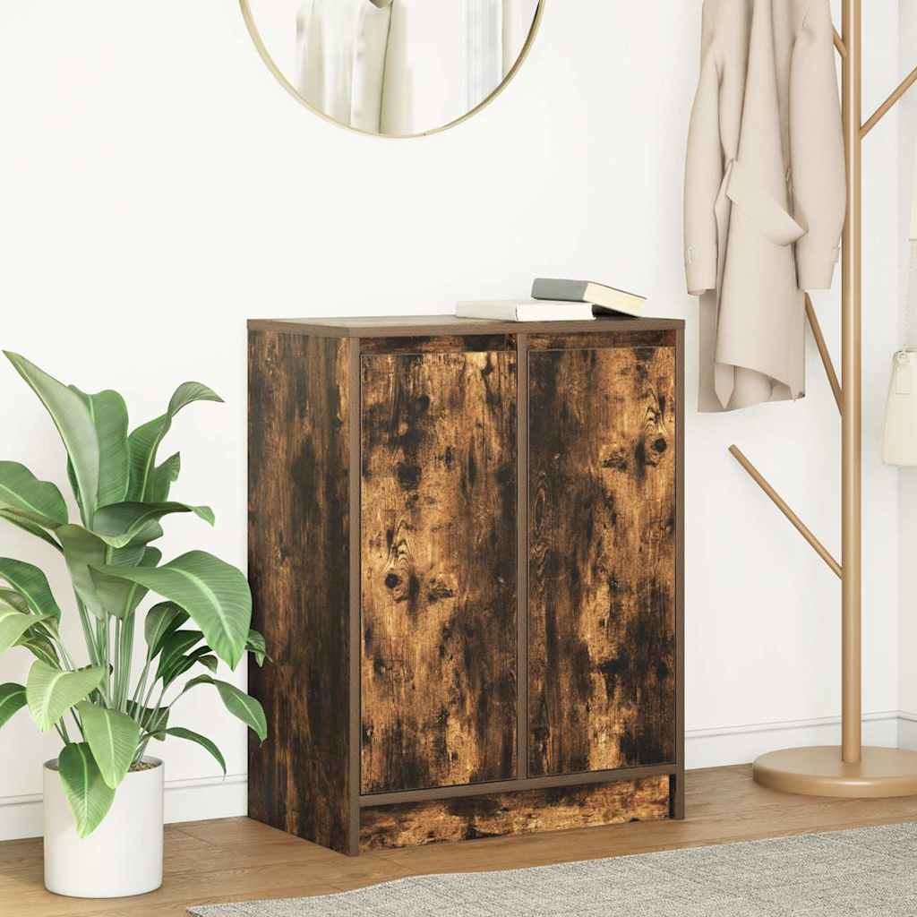 Smoked oak sideboard 57x34x76 cm engineered wood