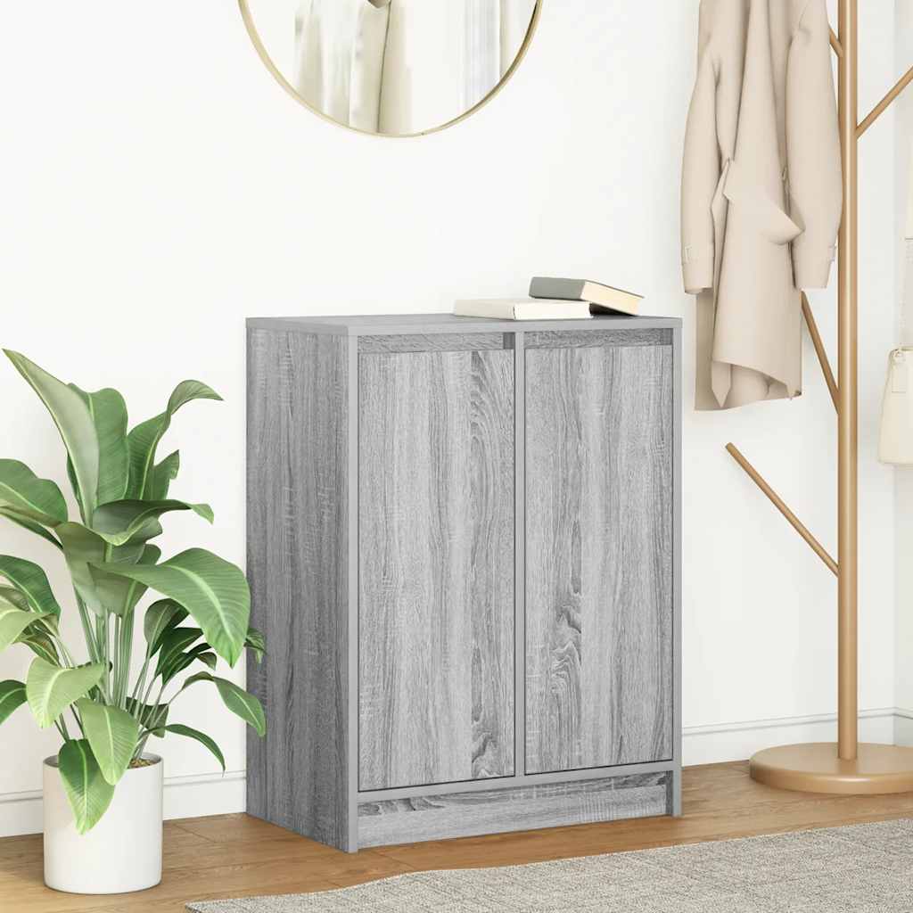 Sonoma gray sideboard 57x34x76 cm engineered wood