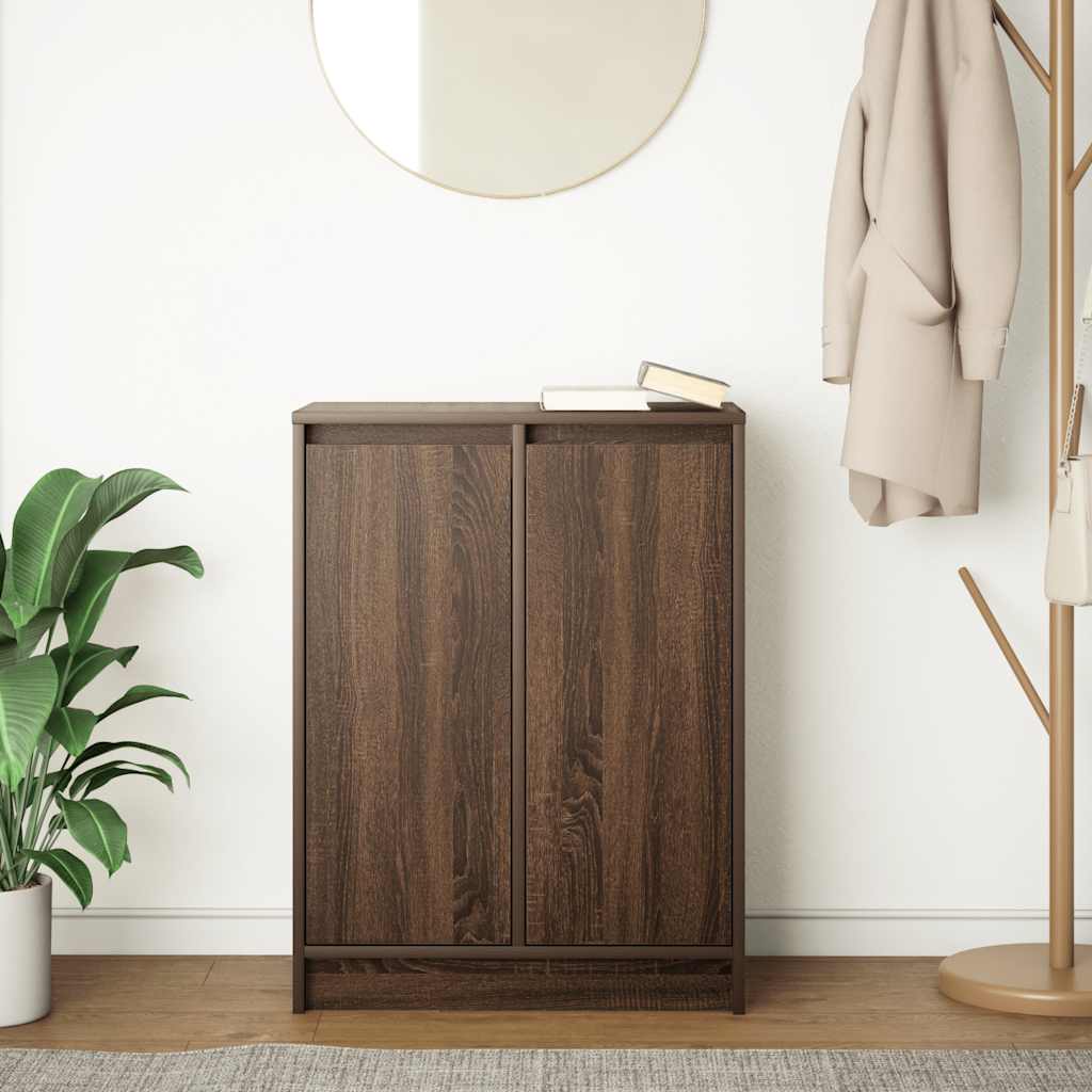 Brown oak sideboard 57x34x76 cm engineered wood