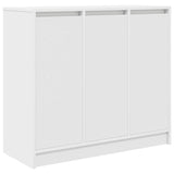 White sideboard 85x34x76 cm engineered wood