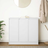 White sideboard 85x34x76 cm engineered wood