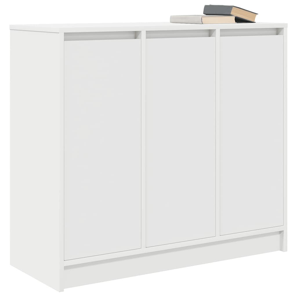 White sideboard 85x34x76 cm engineered wood