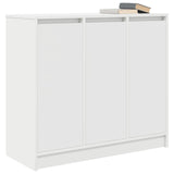 White sideboard 85x34x76 cm engineered wood