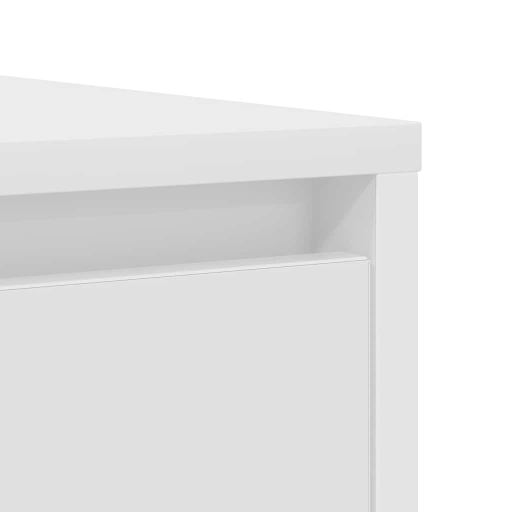 White sideboard 85x34x76 cm engineered wood