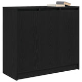 Black oak sideboard 85x34x76 cm engineered wood