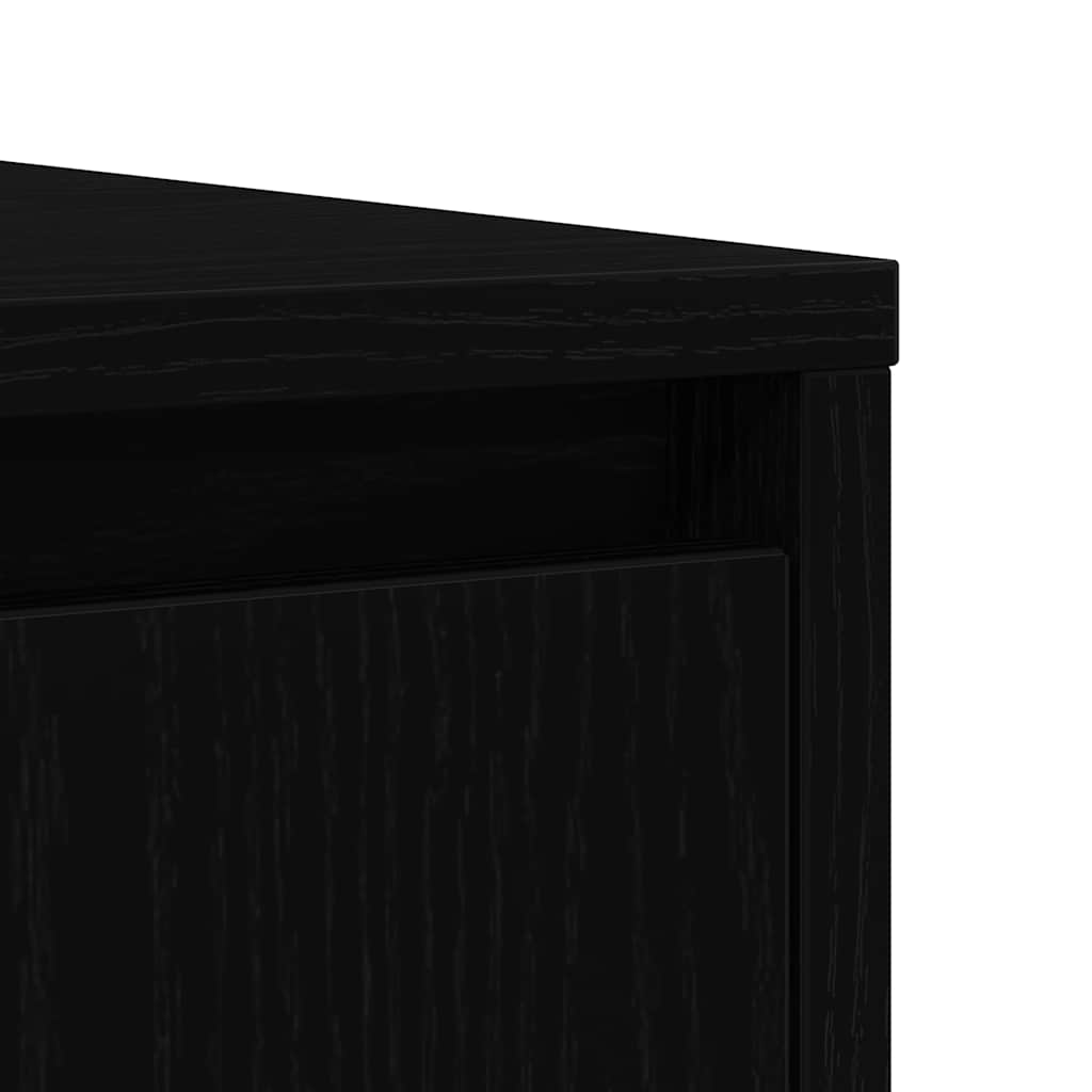 Black oak sideboard 85x34x76 cm engineered wood