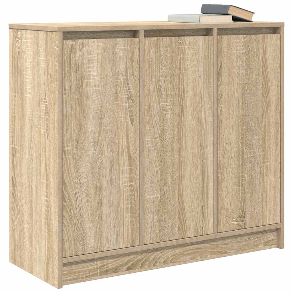 Buffet chêne sonoma 85x34x76 cm bois d'ingénierie