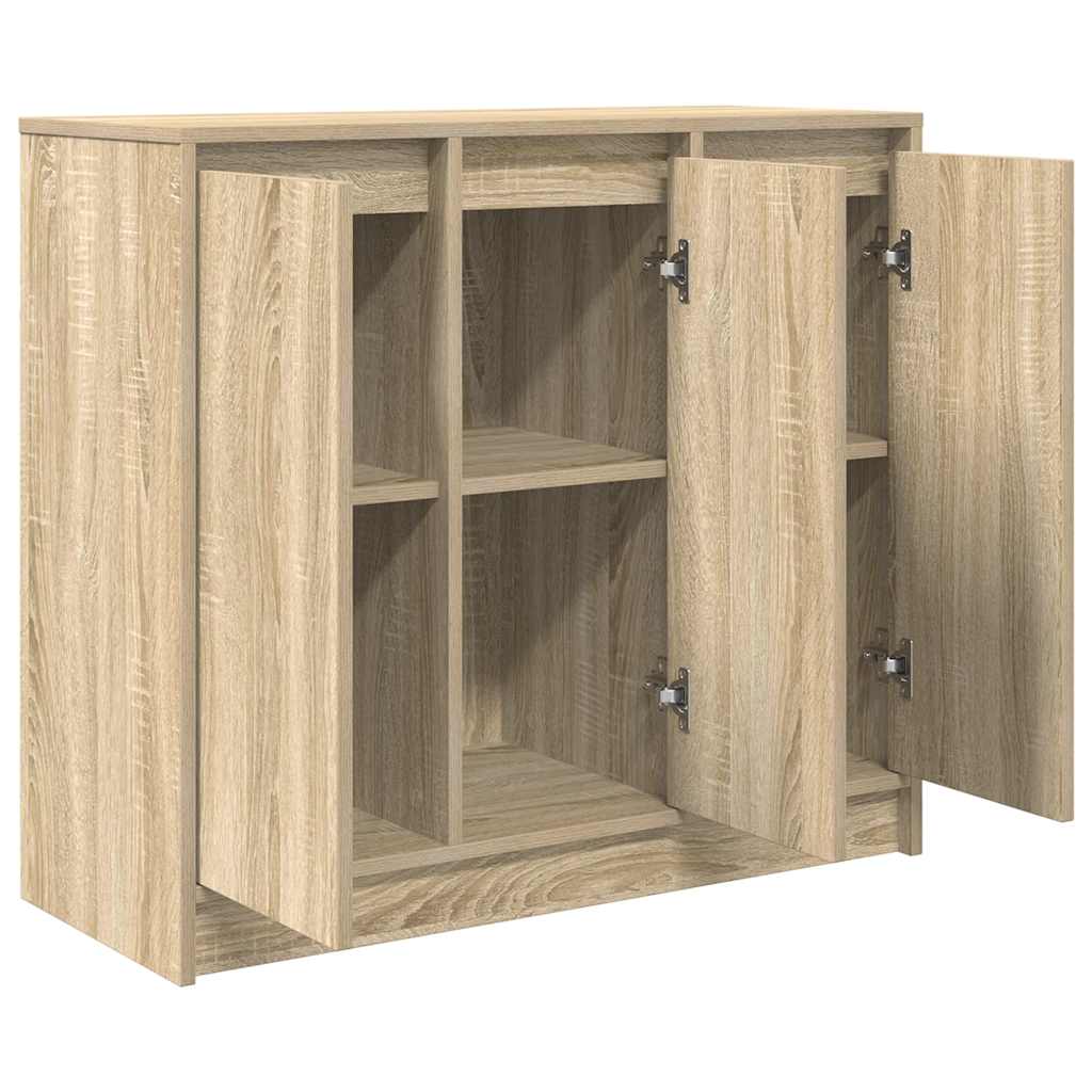 Buffet chêne sonoma 85x34x76 cm bois d'ingénierie