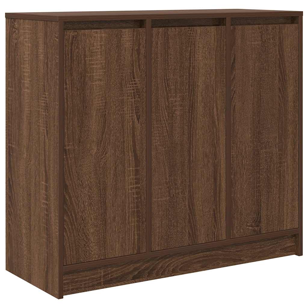 Brown oak sideboard 85x34x76 cm engineered wood