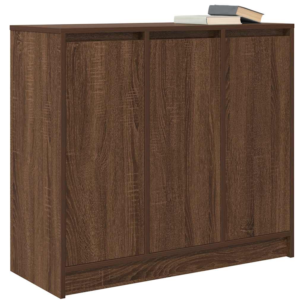 Brown oak sideboard 85x34x76 cm engineered wood