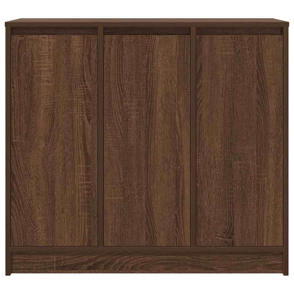 Brown oak sideboard 85x34x76 cm engineered wood