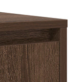 Brown oak sideboard 85x34x76 cm engineered wood