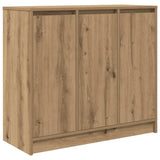 Handcrafted oak sideboard 85x34x76 cm engineered wood