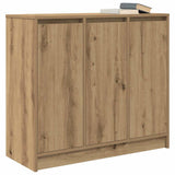 Handcrafted oak sideboard 85x34x76 cm engineered wood