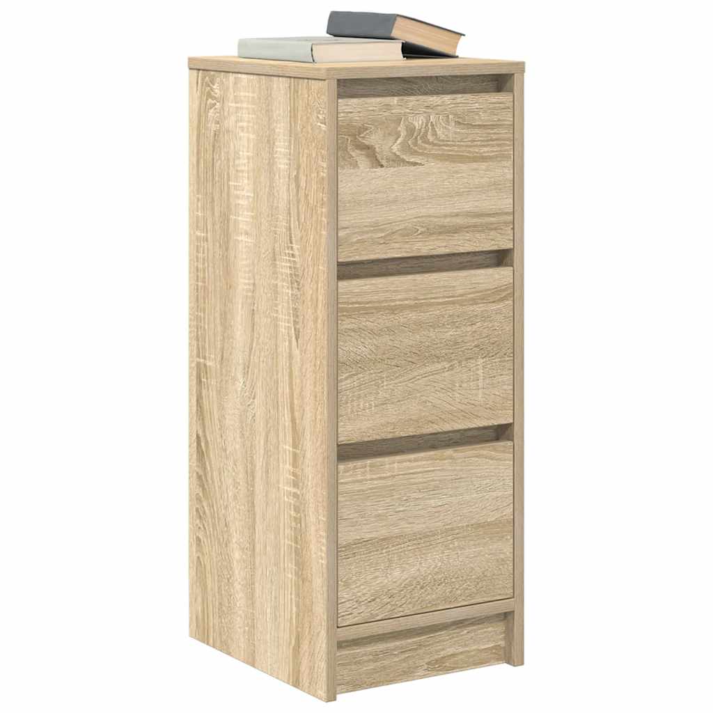 Sonoma oak sideboard 29.5x34x76 cm engineered wood