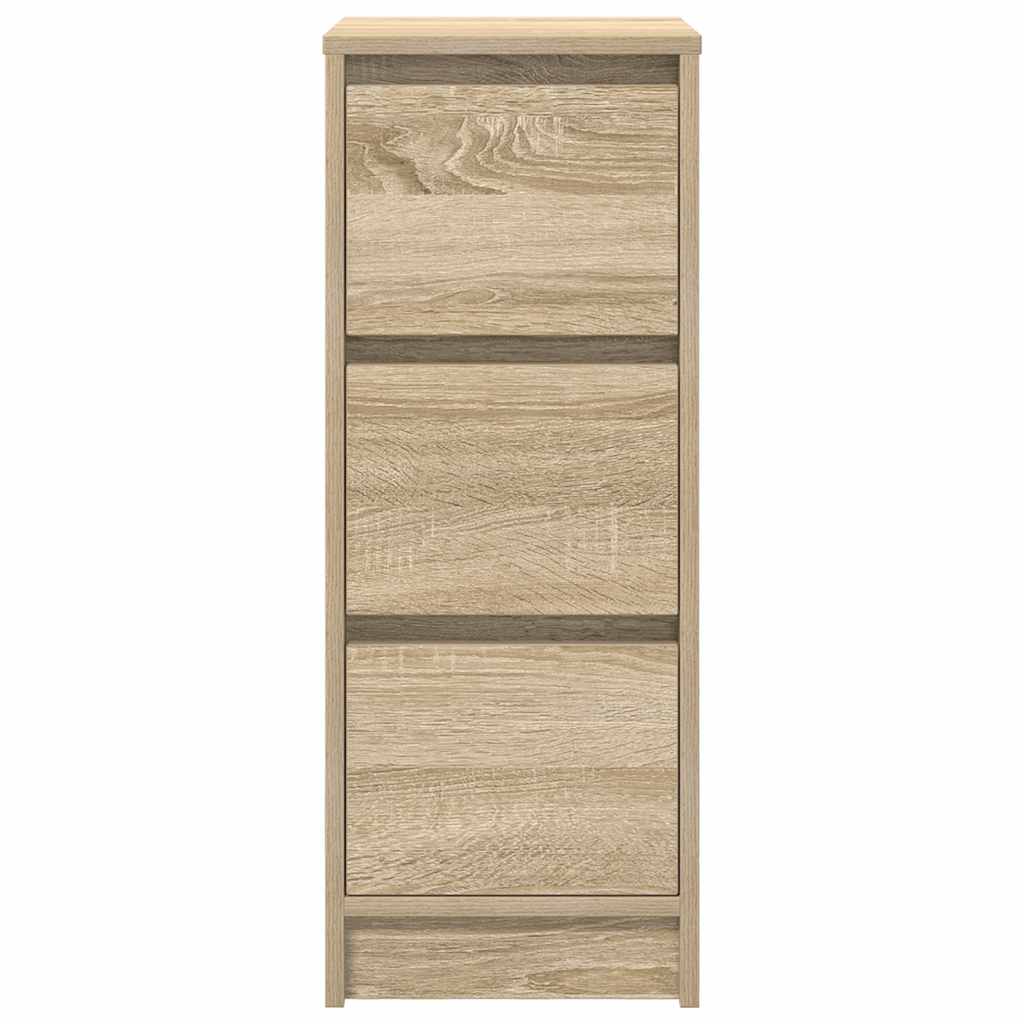 Sonoma oak sideboard 29.5x34x76 cm engineered wood