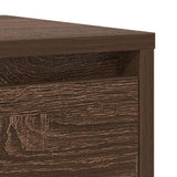 Buffet chêne marron 29,5x34x76 cm bois d'ingénierie