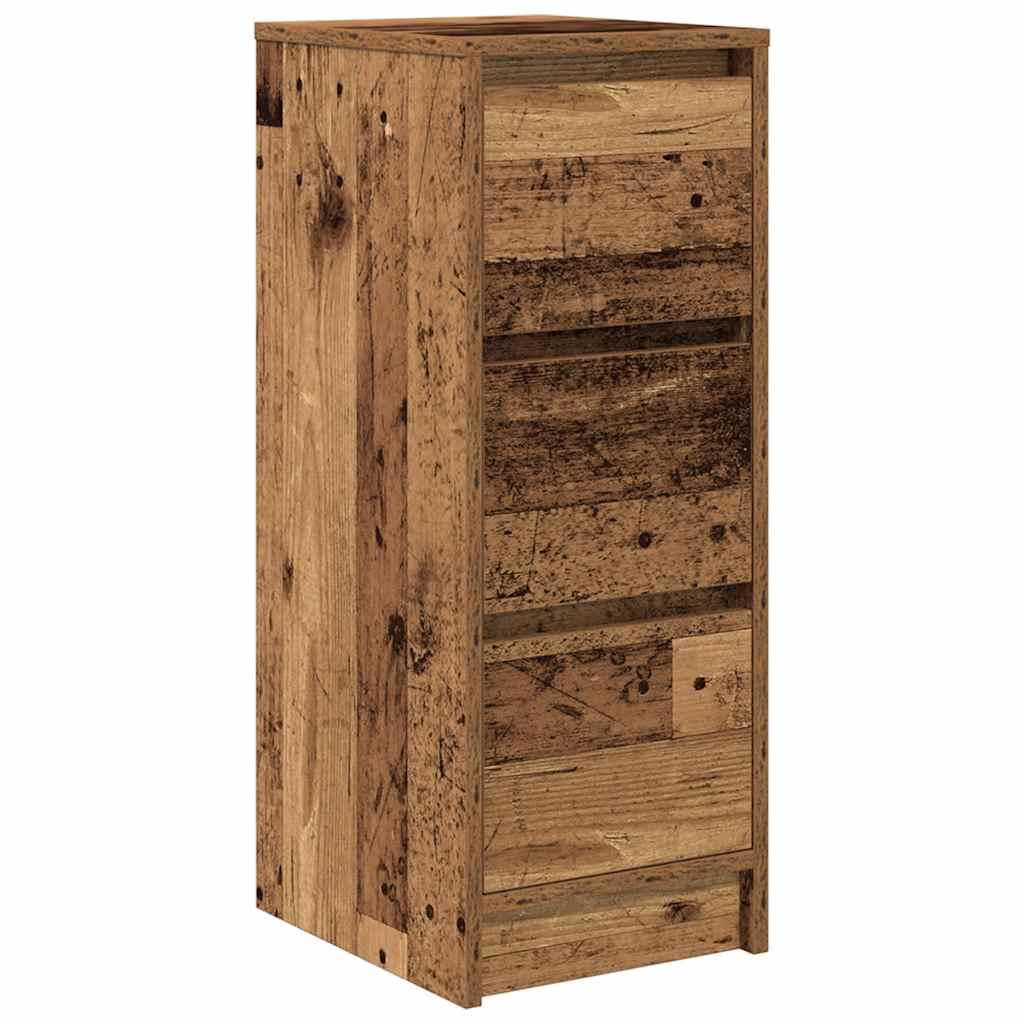 Buffet vieux bois 29,5x34x76 cm bois d'ingénierie