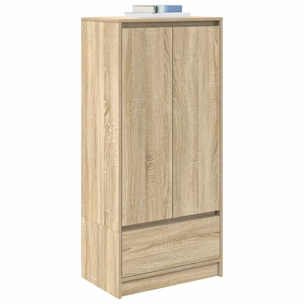 Armoire tiroir chêne sonoma 55,5x34x119,5 cm bois d'ingénierie