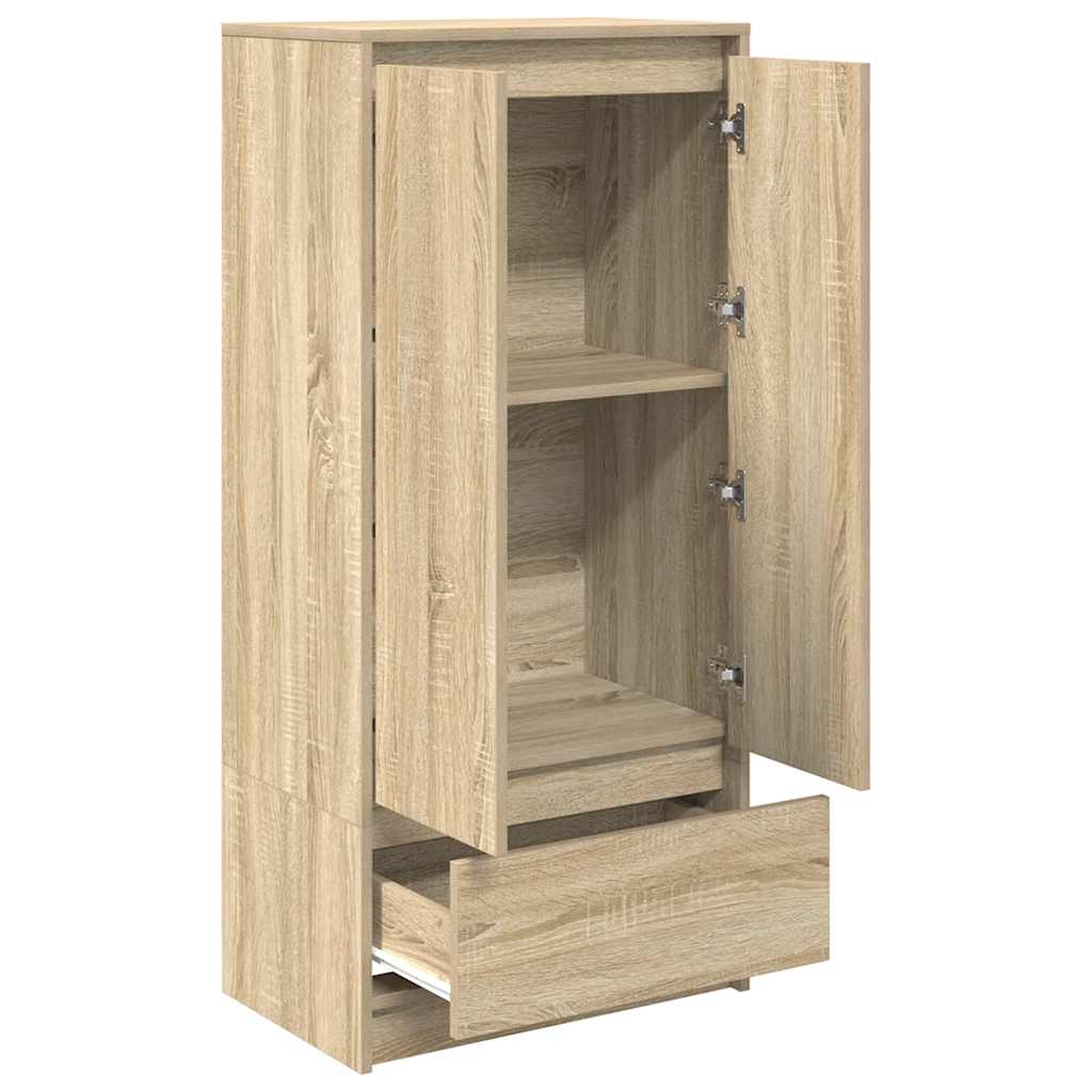 Armoire tiroir chêne sonoma 55,5x34x119,5 cm bois d'ingénierie