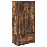 Armoire avec tiroir chêne fumé 55,5x34x119,5 cm bois ingénierie