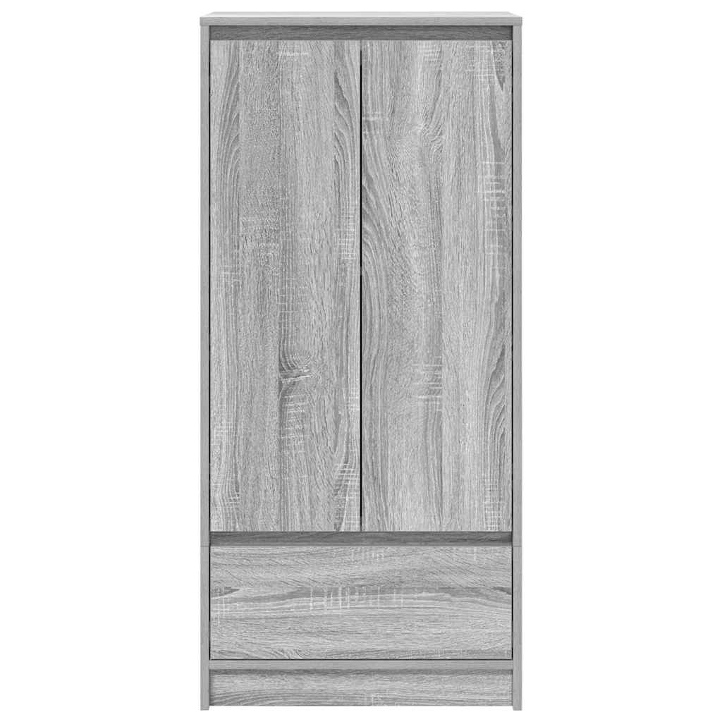 Armoire tiroir sonoma gris 55,5x34x119,5 cm bois d'ingénierie