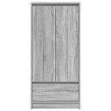 Armoire tiroir sonoma gris 55,5x34x119,5 cm bois d'ingénierie