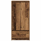 Armoire avec tiroir vieux bois 55,5x34x119,5 cm bois ingénierie