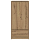 Armoire avec tiroir chêne artisanal 55,5x34x119,5 cm