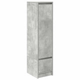 High sideboard concrete gray 29.5x34x119.5 cm engineered wood