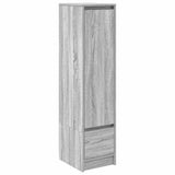 Buffet haut sonoma gris 29,5x34x119,5 cm bois d'ingénierie