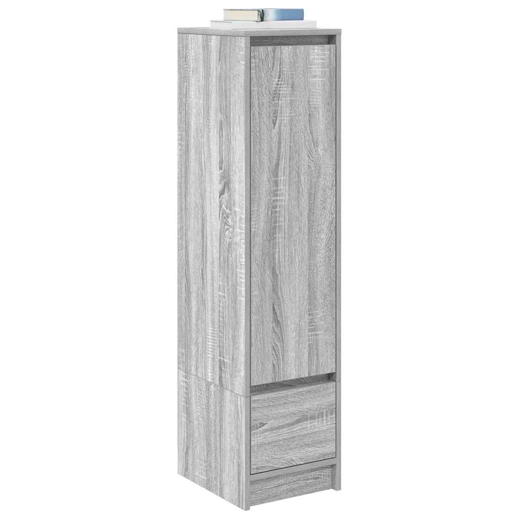 Buffet haut sonoma gris 29,5x34x119,5 cm bois d'ingénierie