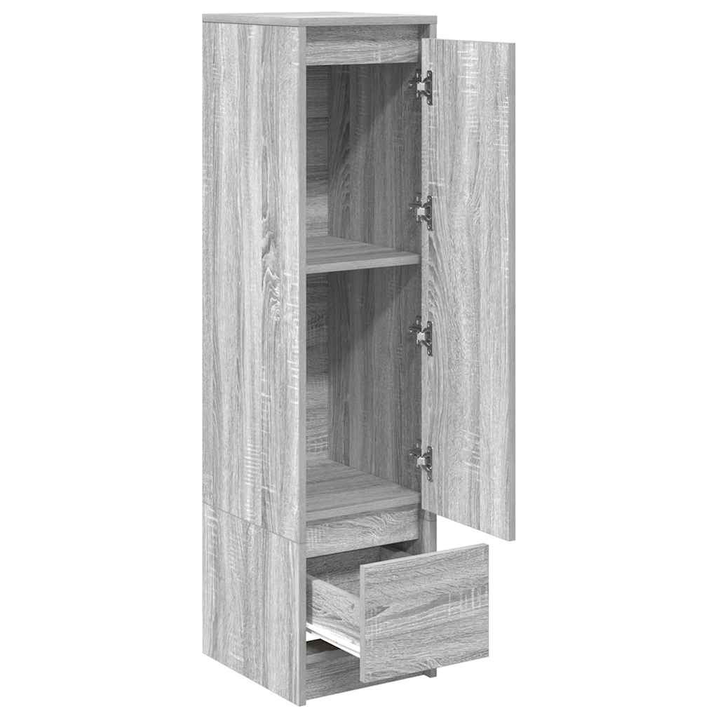 Buffet haut sonoma gris 29,5x34x119,5 cm bois d'ingénierie