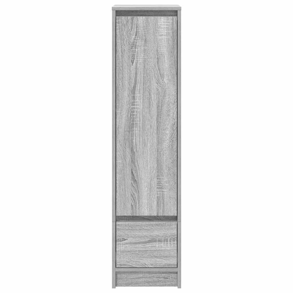 Buffet haut sonoma gris 29,5x34x119,5 cm bois d'ingénierie