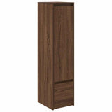 Buffet haut chêne marron 29,5x34x119,5 cm bois d'ingénierie