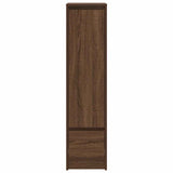 Buffet haut chêne marron 29,5x34x119,5 cm bois d'ingénierie