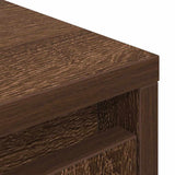 Buffet haut chêne marron 29,5x34x119,5 cm bois d'ingénierie