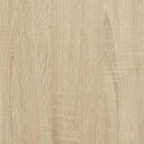 High sideboard sonoma oak 37.5x35x180 cm engineered wood